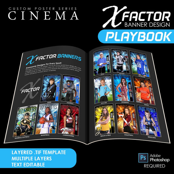 X FACTOR Banner Template Pack & Marketing Bundle - Limited Time Special-Photoshop Template - PSMGraphix