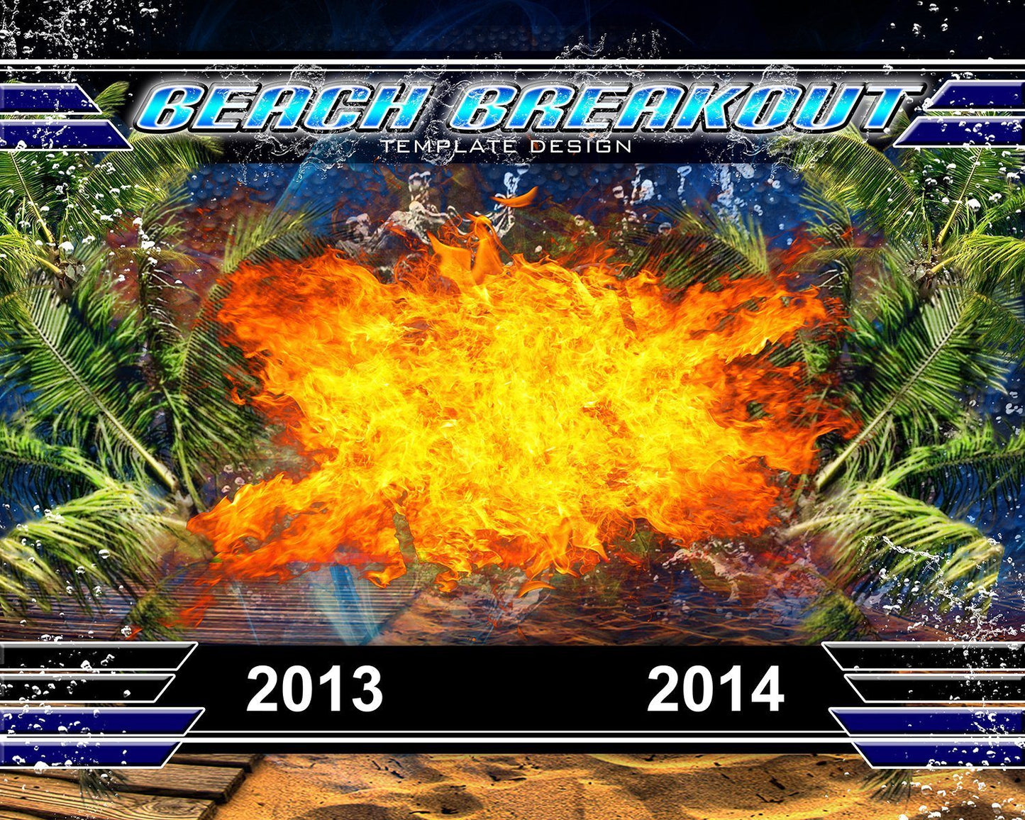 Beach Breakout v.3 - Xtreme Team-Photoshop Template - Photo Solutions