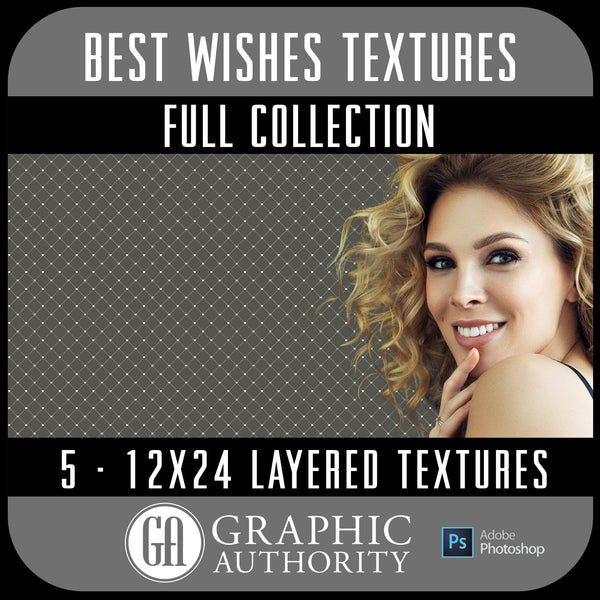 Best Wishes - 12x24 Textures - Full Collection-Photoshop Template - Graphic Authority