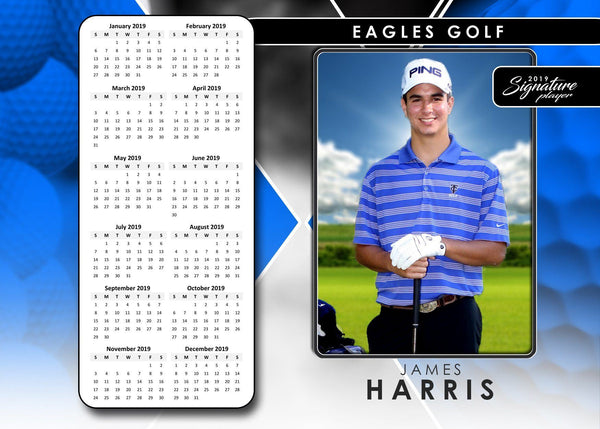 Signature Player - Golf - V2 - T&I Drop-In Collection-Photoshop Template - Photo Solutions