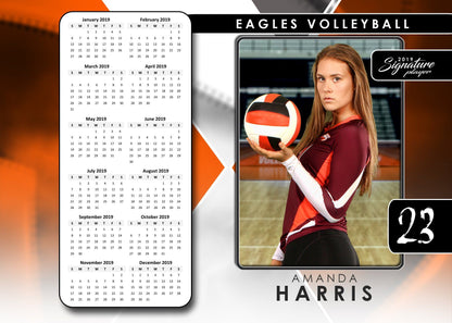 Signature Player - Volleyball - V2 - T&I Drop-In Collection-Photoshop Template - Photo Solutions
