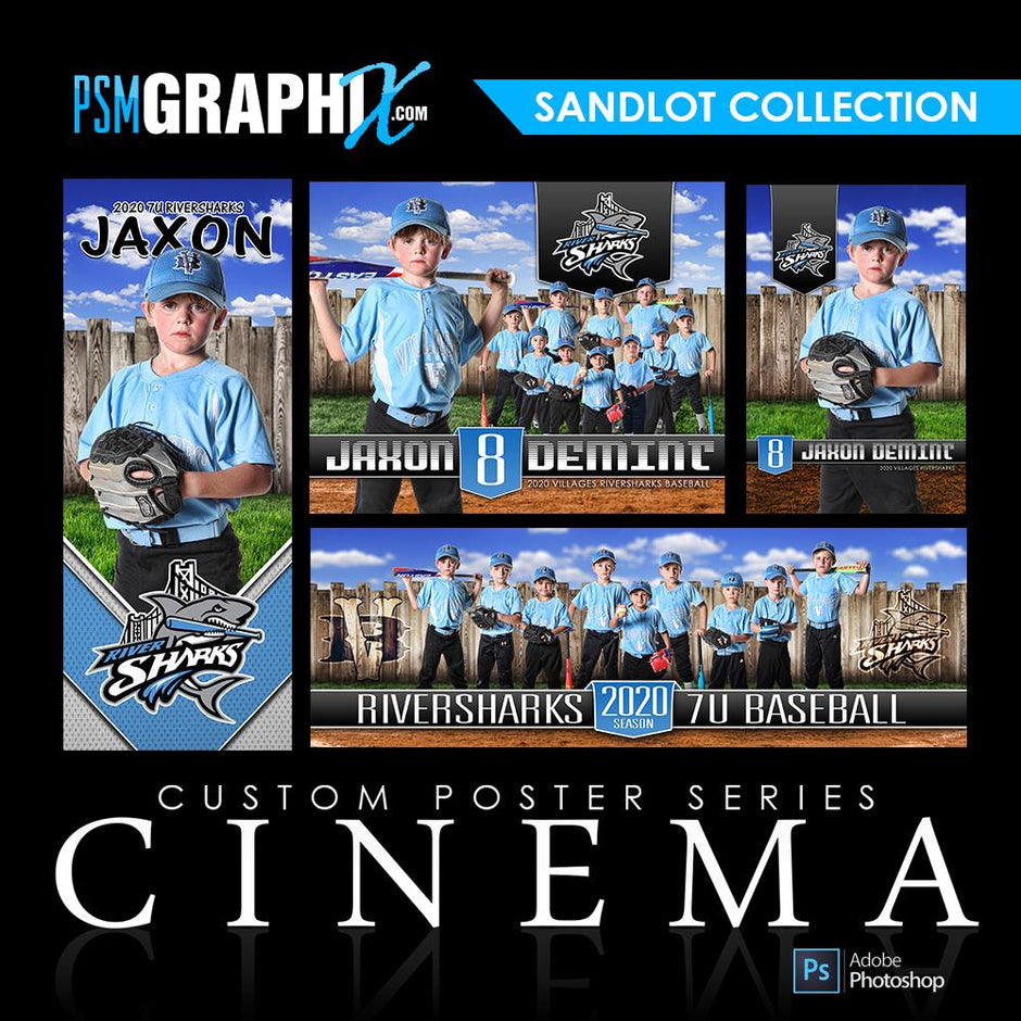 Custom Photoshop Templates - Baseball Designs – PSMGraphix