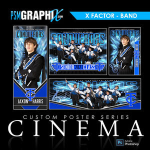 01 - Full Set - X-Factor - Band Collection-Photoshop Template - PSMGraphix