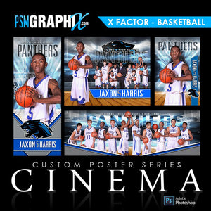 01 - Full Set - X-Factor - Basketball Collection-Photoshop Template - PSMGraphix