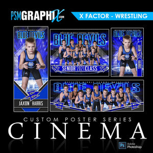 01 - Full Set - X-Factor - Wrestling Collection-Photoshop Template - PSMGraphix