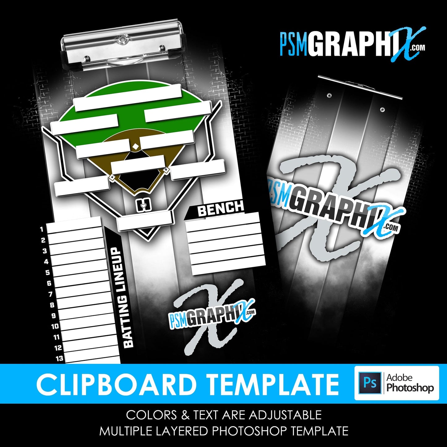 Cinema Series - Glass Shift Clipboard - Photoshop Template-Photoshop Template - PSMGraphix