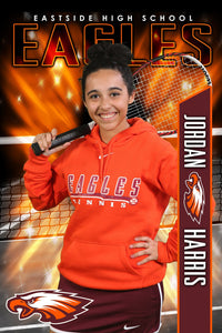X Factor Tennis - Cinema Series - Poster/Banner Template-Photoshop Template - PSMGraphix