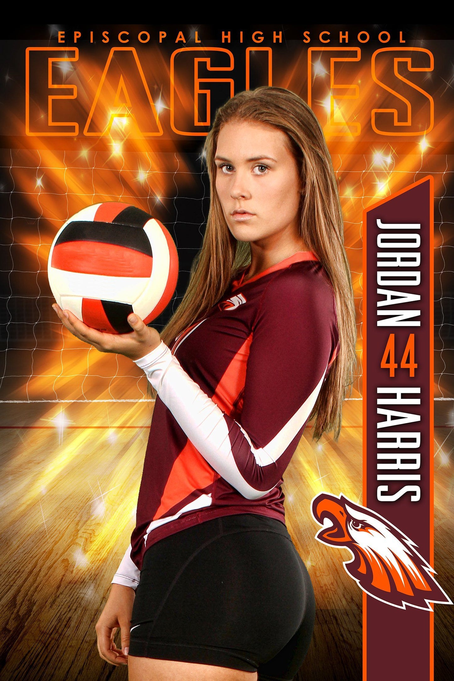 01 - Full Set - X-Factor - Volleyball Collection-Photoshop Template - PSMGraphix