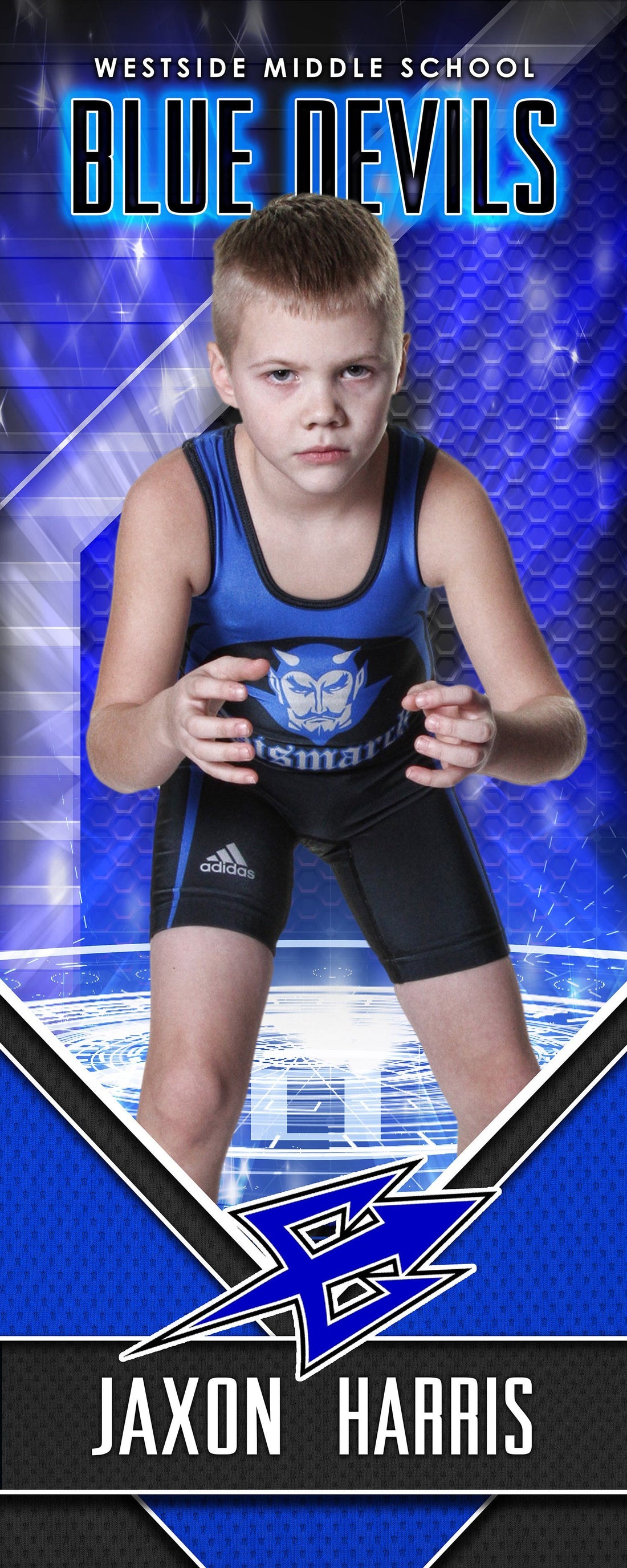 X Factor Wrestling Cinema Series Player Wall/Locker Banner & Poste