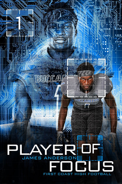Player Of Focus - Cinema Series - Player Banner & Poster Template-Photoshop Template - Photo Solutions