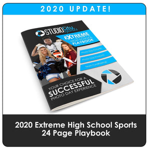2020 Update - High School Extreme Sports Playbook-Photoshop Template - Photo Solutions