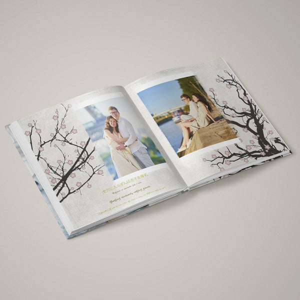 Culture Chic - Japanese Garden - 12x24 - Album Spreads-Photoshop Template - Graphic Authority