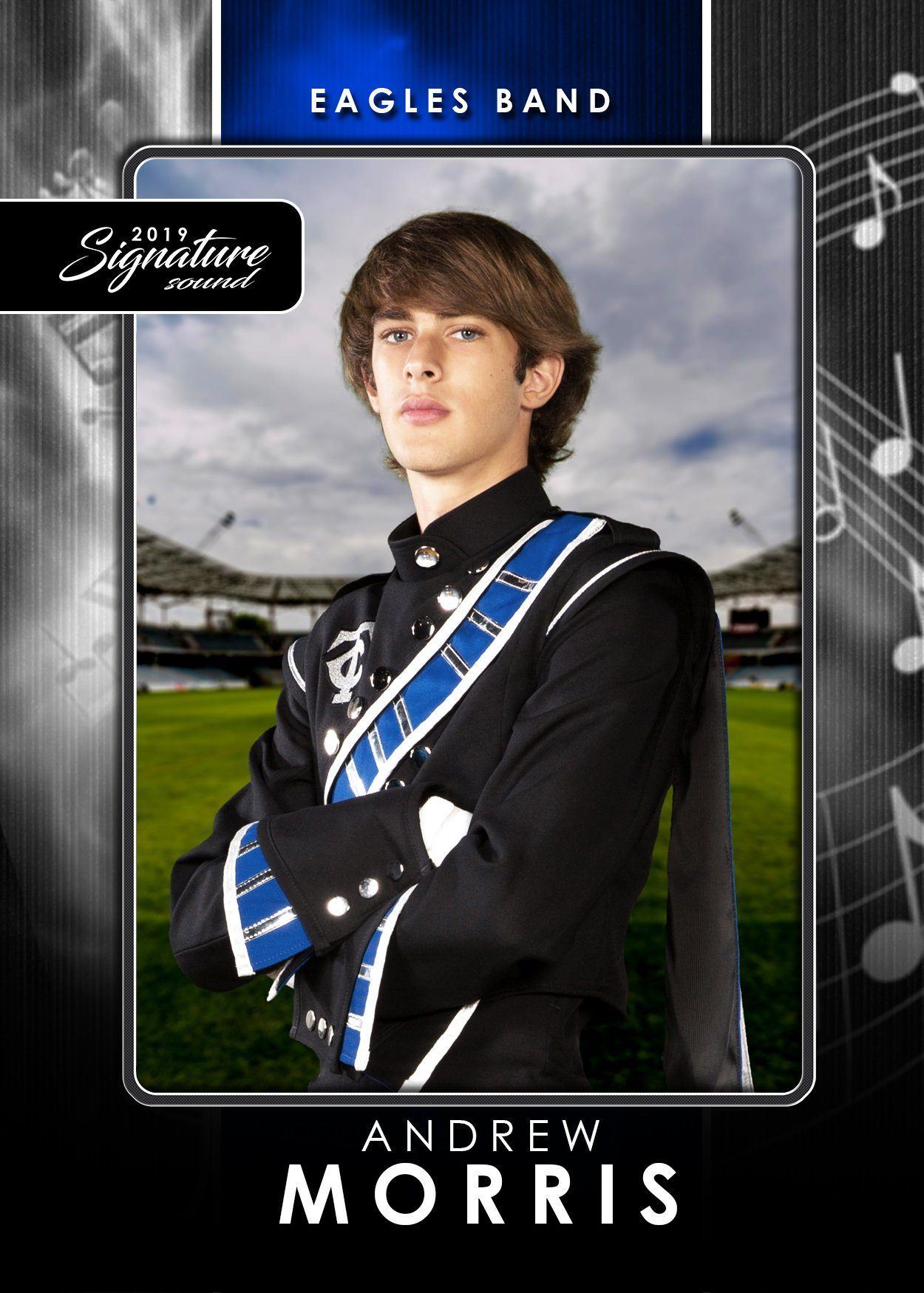 Signature Player - Band - V1 - T&I Drop-In Collection-Photoshop Template - Photo Solutions