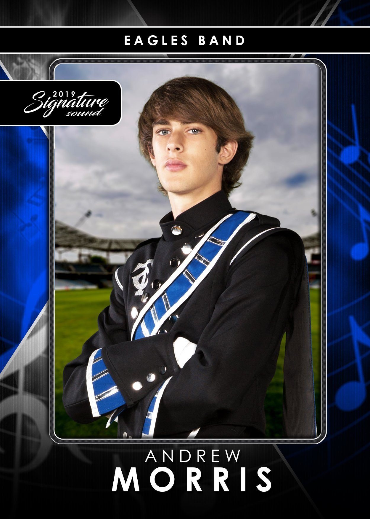 Signature Player - Band - V2 - T&I Drop-In Collection-Photoshop Template - Photo Solutions