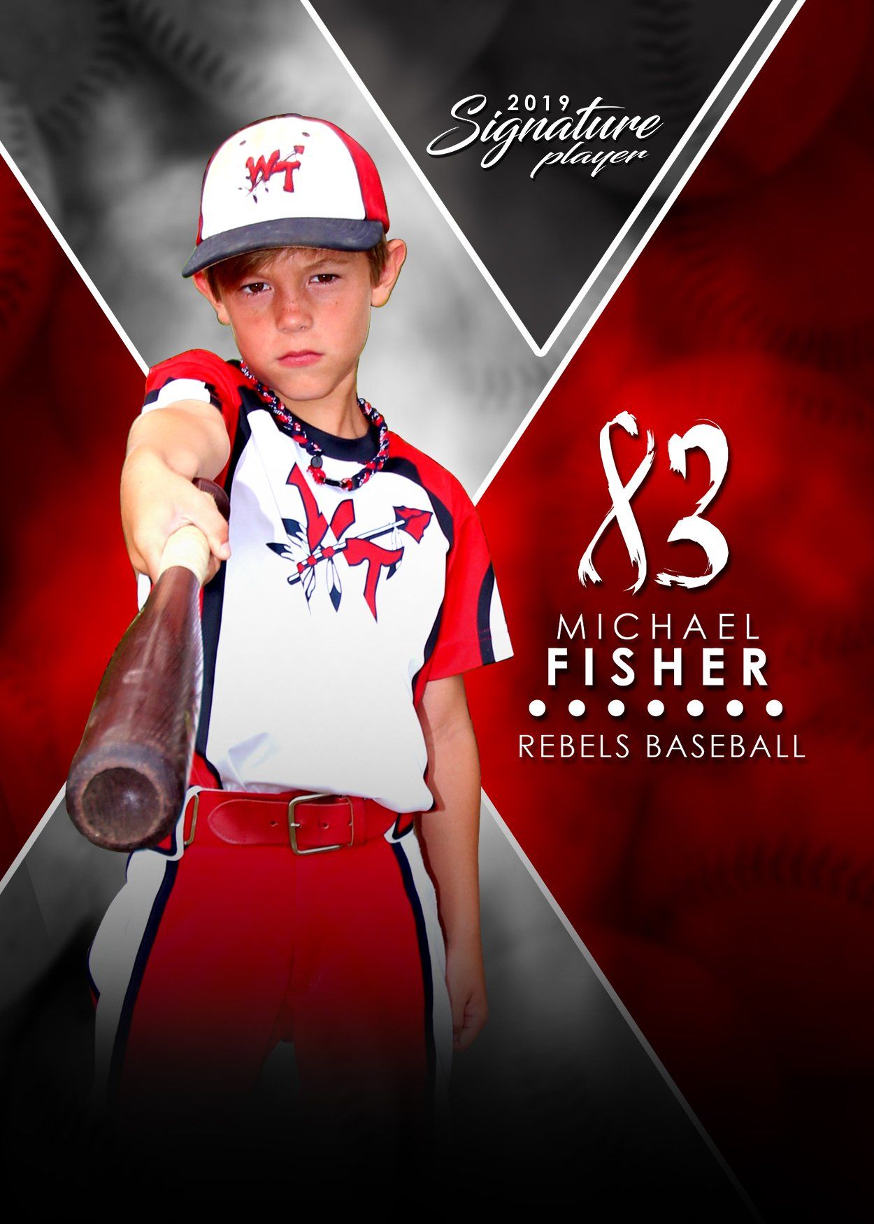 Signature Player - Baseball - V2 - T&I Extraction Collection-Photoshop Template - Photo Solutions