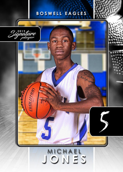 Signature Player - Basketball - V1 - T&I Drop-In Collection-Photoshop Template - Photo Solutions