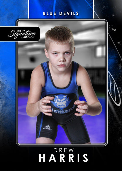 Signature Player - Wrestling - V1 - T&I Drop-In Collection-Photoshop Template - Photo Solutions