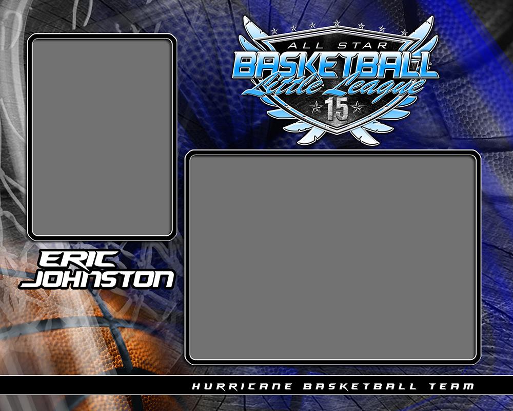Basketball - v.SS - Memory Mate - H-Photoshop Template - Photo Solutions