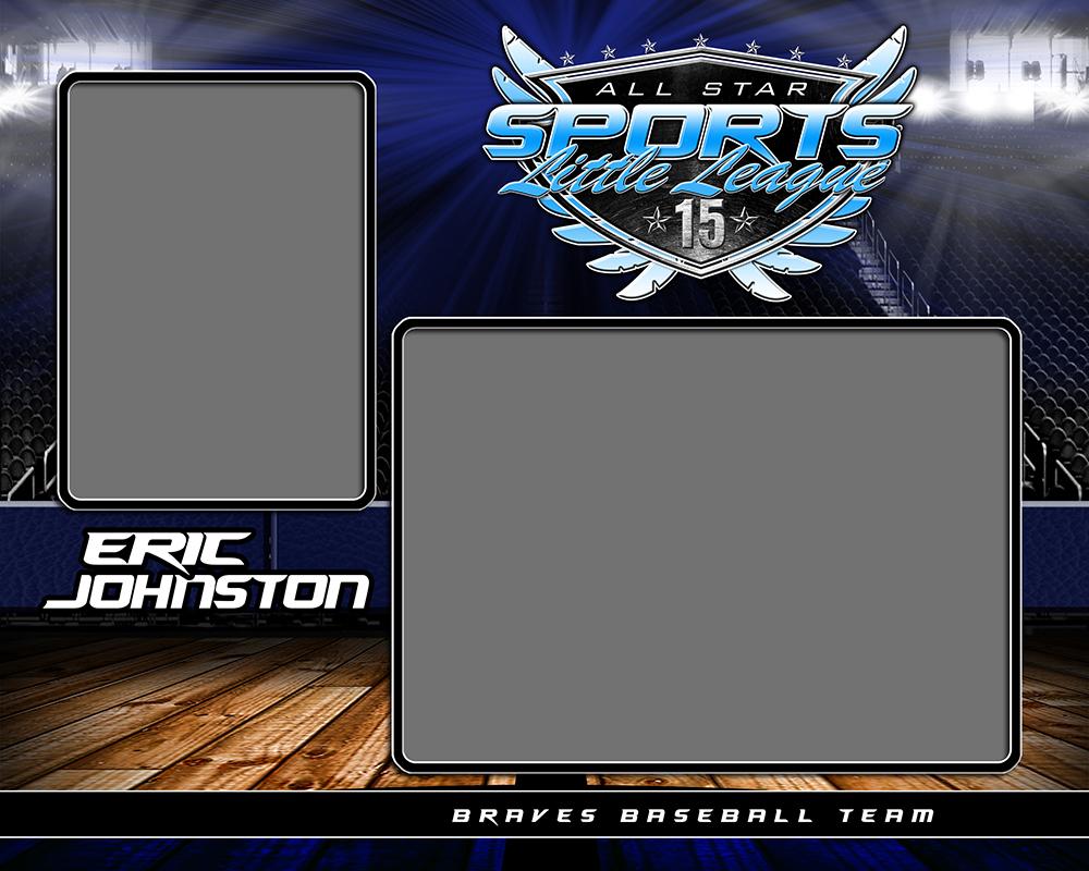 Full Court v.2 - Memory Mate - H-Photoshop Template - Photo Solutions