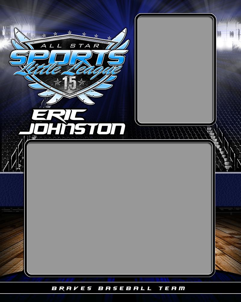 Full Court v.2 - Memory Mate - V-Photoshop Template - Photo Solutions