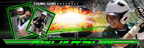 Grid Fire - Multi Drop-In Panoramic Poster/Banner-Photoshop Template - Photo Solutions