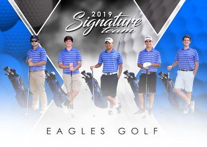 Signature Player - Golf - V2 - T&I Extraction Collection-Photoshop Template - Photo Solutions