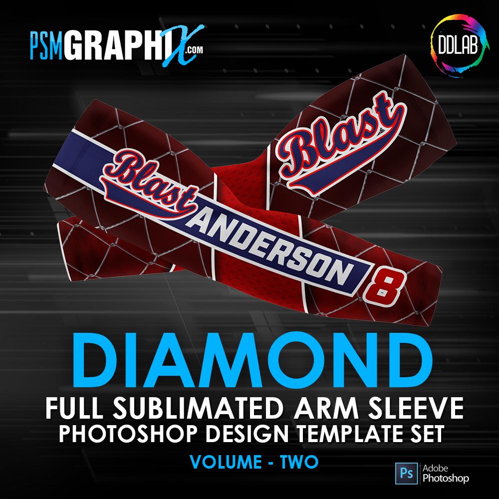 Diamond - V2 - Arm Sleeve Photoshop Template-Photoshop Template - PSMGraphix