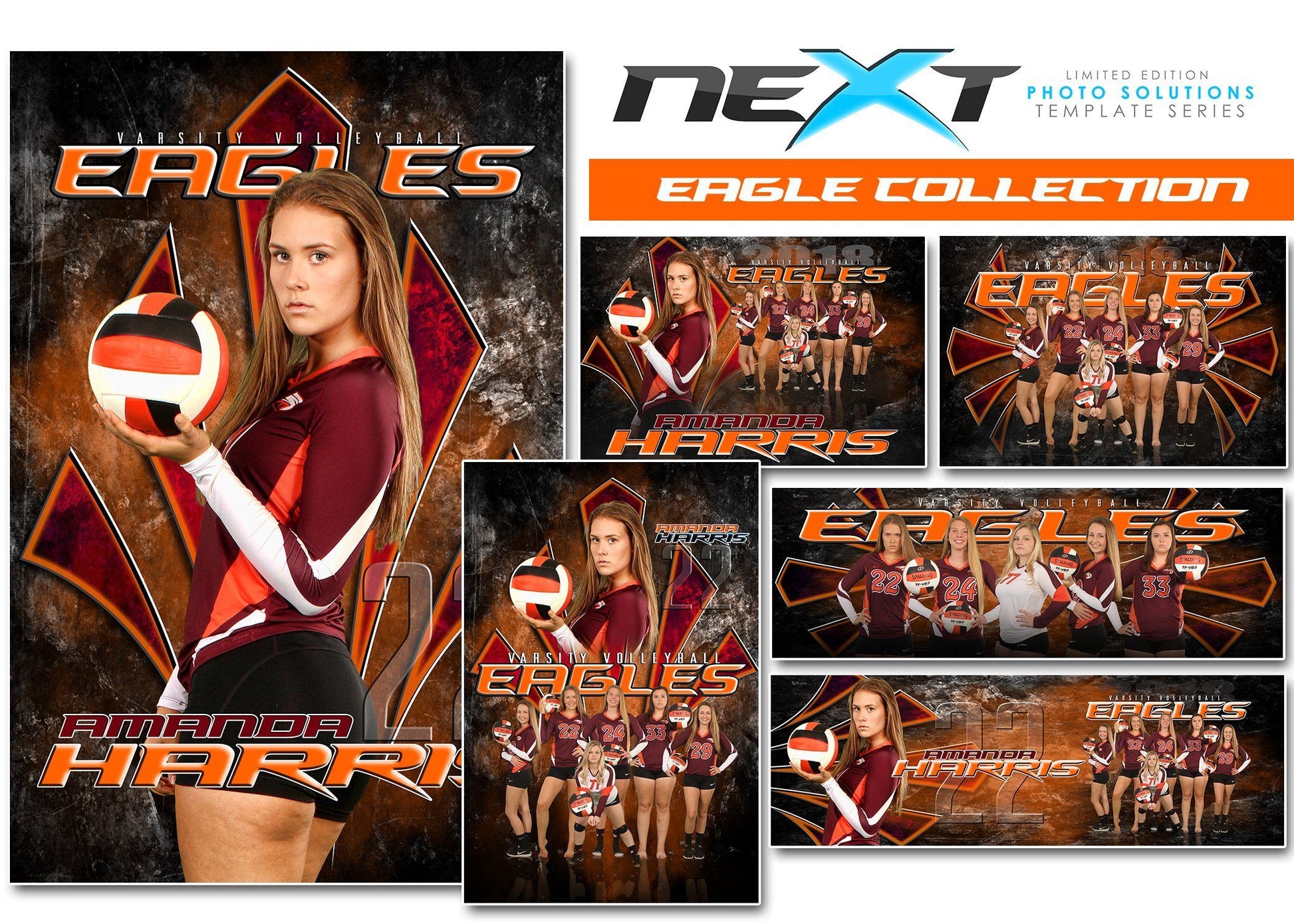 01 Full Set - EAGLE Collection-Photoshop Template - Photo Solutions