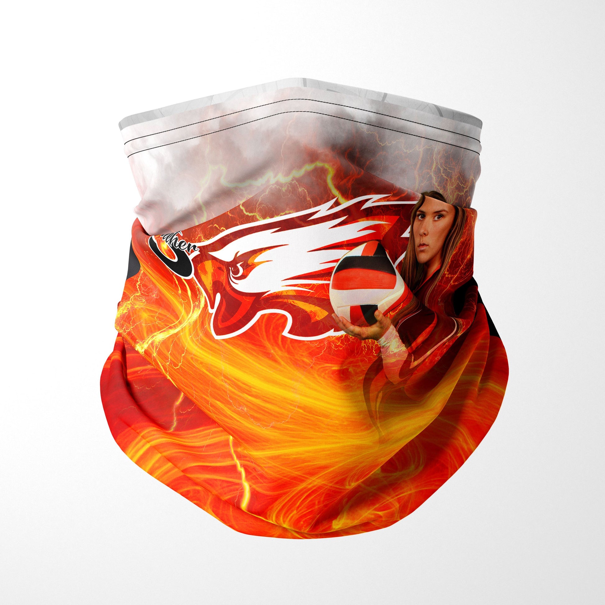Electric Fire - Neck Gaiter Template - Ramco & DDlab Compatible-Photoshop Template - PSMGraphix