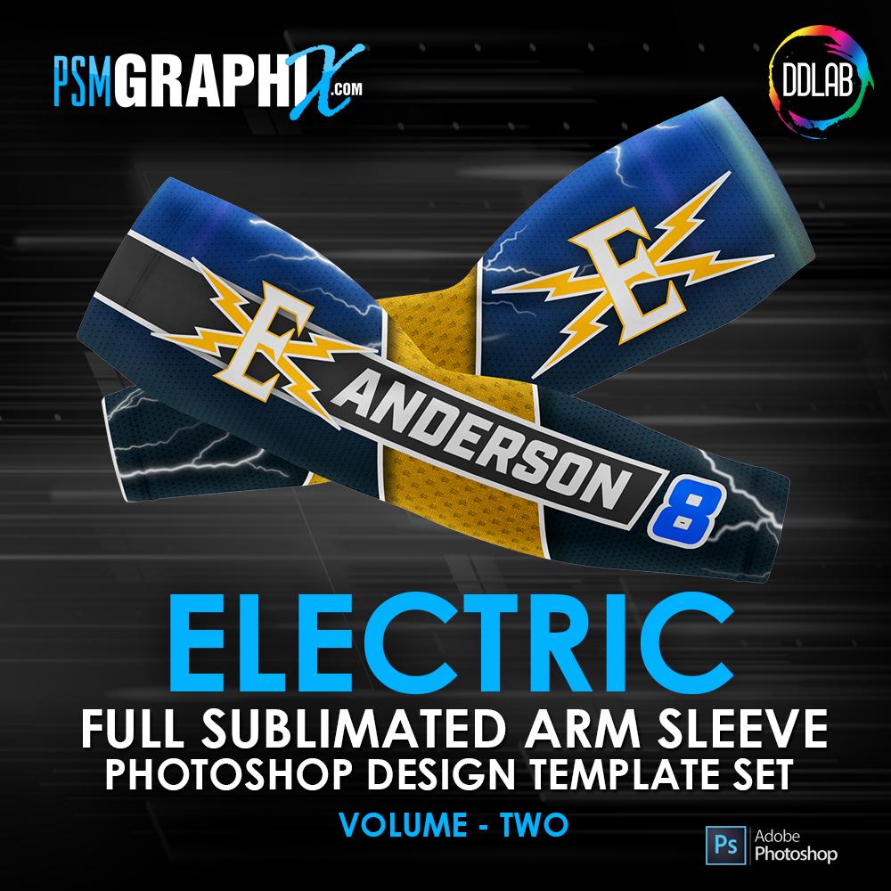 Electric - V2 - Arm Sleeve Photoshop Template-Photoshop Template - PSMGraphix