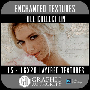 Enchanted - 16x20 Layered Textures - Full Collection-Photoshop Template - Graphic Authority