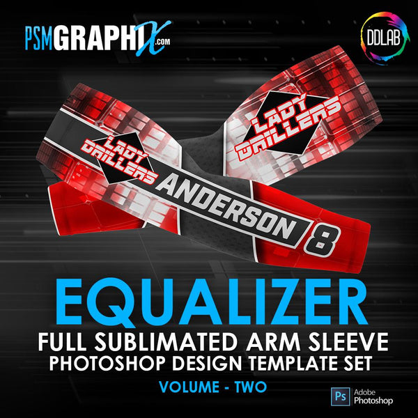 Equalizer - V2 - Arm Sleeve Photoshop Template-Photoshop Template - PSMGraphix