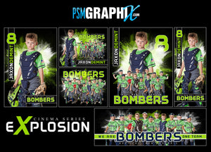 01 Explosion "Generic" - Cinema Series - Full Collection-Photoshop Template - PSMGraphix