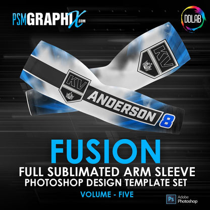 FUSION - V5 - Arm Sleeve Photoshop Template-Photoshop Template - PSMGraphix