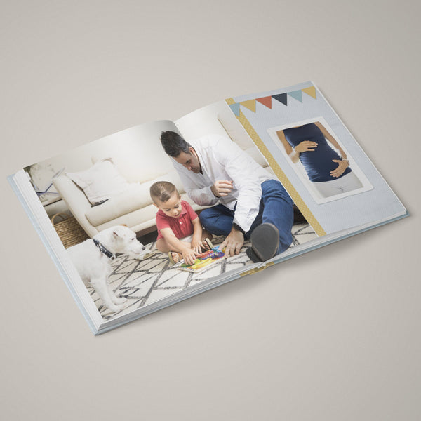 Family Life - Children - 12x24 - Album Spreads-Photoshop Template - Graphic Authority