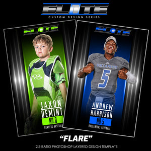 Flare - Elite Series - Player Banner & Poster Photoshop Template-Photoshop Template - PSMGraphix
