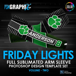 Friday Lights - V2 - Arm Sleeve Photoshop Template-Photoshop Template - PSMGraphix