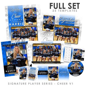 Signature Player - Cheer - V1 - T&I Drop-In Collection-Photoshop Template - Photo Solutions