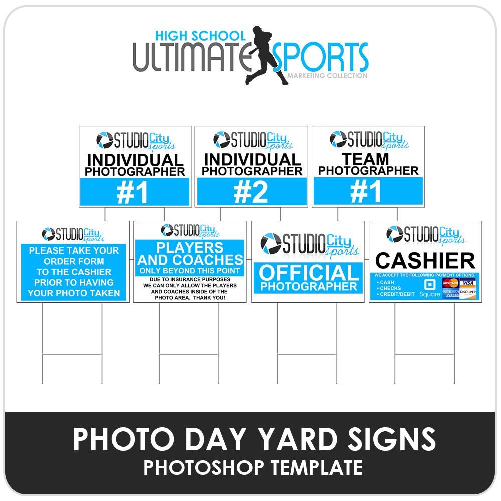 Photo Day Signs - Ultimate High School Marketing Templates-Photoshop Template - Photo Solutions
