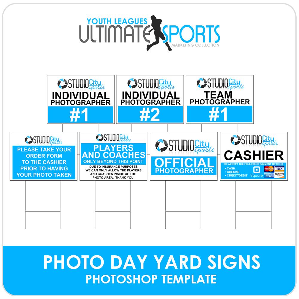 Photo Day Signs - Ultimate Youth Sports Marketing Templates-Photoshop Template - Photo Solutions