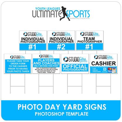 Photo Day Signs - Ultimate Youth Sports Marketing Templates-Photoshop Template - Photo Solutions