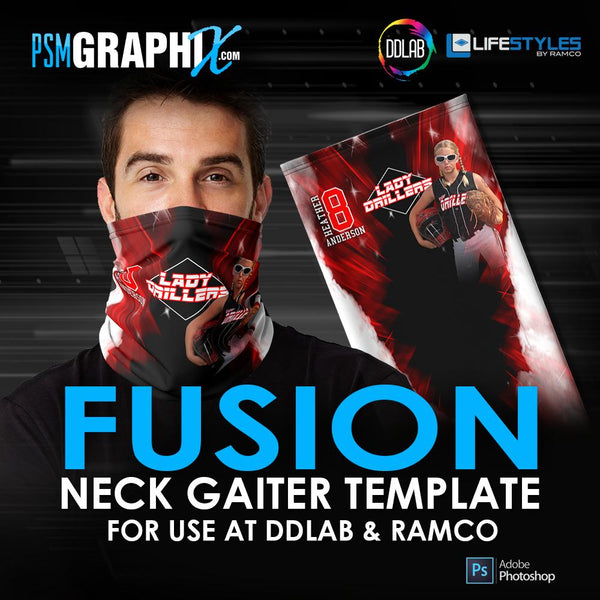 2021 Special - Neck Gaiter - 10 PACK COLLECTION - Template Bundle-Photoshop Template - PSMGraphix