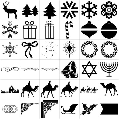 Holiday - Vector .CHS Photoshop Shapes-Photoshop Template - Graphic Authority
