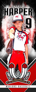 Horizon - Player Wall/Locker Banner & Poster Template v.5-Photoshop Template - Photo Solutions