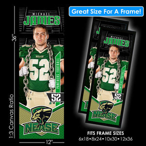 V2 - Friday Lights - 1:3 Ratio Single Player Poster Template-Photoshop Template - PSMGraphix