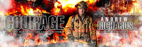 Fireman - V.1 - Poster/Banner Panoramic-Photoshop Template - Photo Solutions