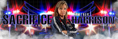 EMT Flight Nurse - V.1 - Poster/Banner Panoramic-Photoshop Template - Photo Solutions