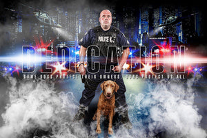 Police - V.1 - Heroes Series - Poster/Banner H-Photoshop Template - Photo Solutions