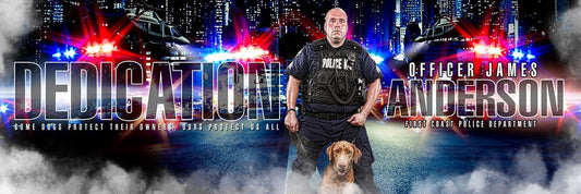 Police - V.1 - Poster/Banner Panoramic-Photoshop Template - Photo Solutions