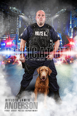 Police - V.1 - Heroes Series - Poster/Banner-Photoshop Template - Photo Solutions